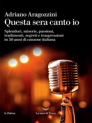cover image of Questa sera canto io
